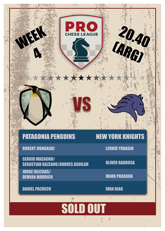 YOLOPenguins's tweet photo. Official lineups for Wednesday's match against the @NYCKnights have been published! @PROChessLeague. Go Penguins!!! https://t.co/3UdycZL7Kx
