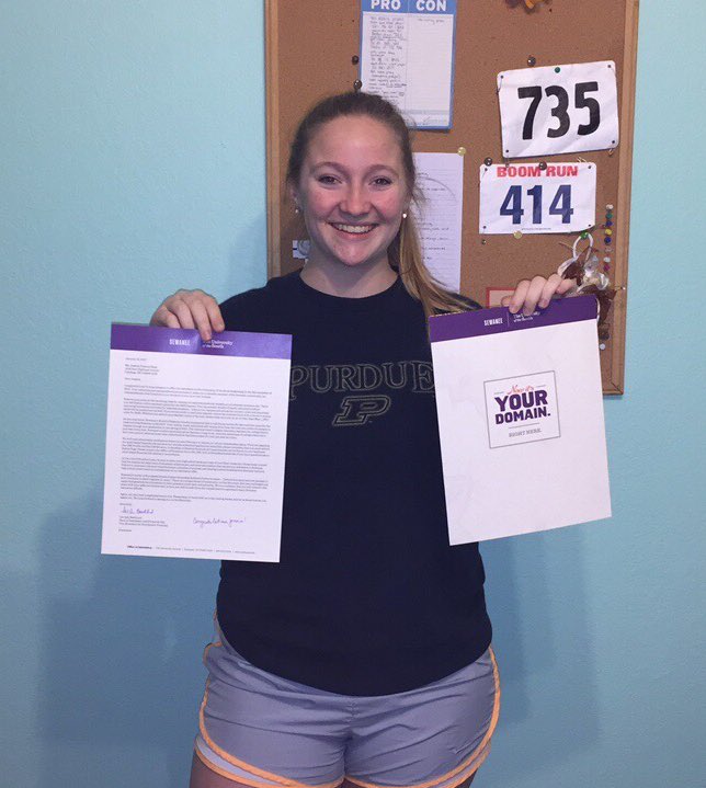 kaupjessica's tweet photo. Dreams do come true. #sewaneebound #YSR @SewaneeAdmiss https://t.co/73iAO10QLu