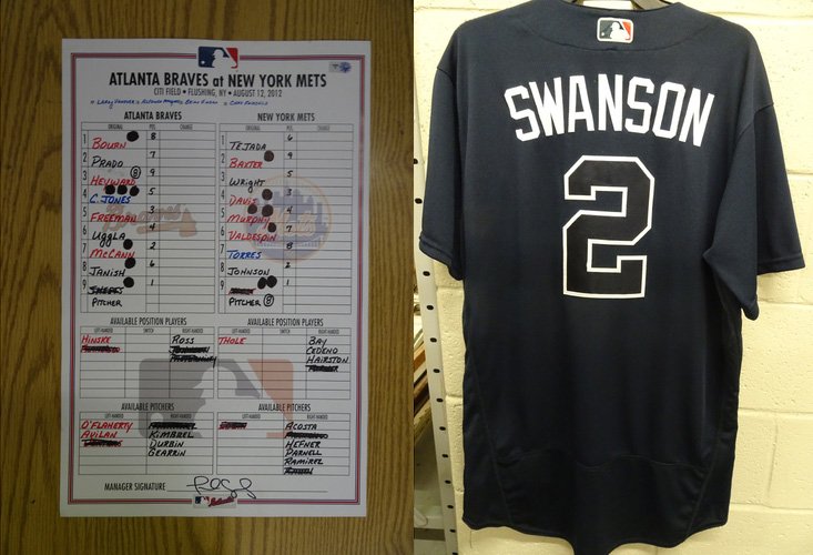 atlanta braves swanson jersey
