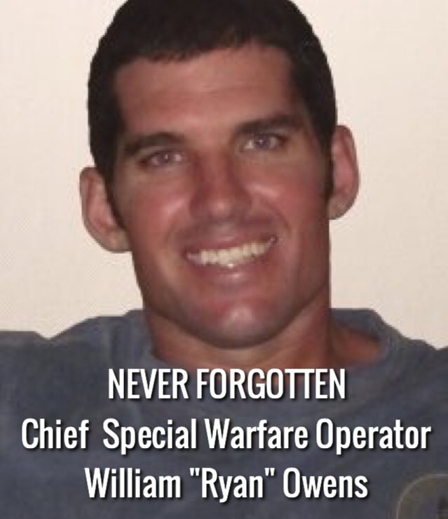 THEANTHEMGIRL's tweet photo. "Ryan gave his full measure for our nation, and in performing his duty..." -Mattis 😔🇺🇸 RIP William "Ryan" Owens https://t.co/eC019uPN0s https://t.co/CpnXywHuiI