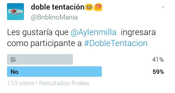 BnbknoMania's tweet photo. Hace poco hice una encuesta sobre @Aylenmilla y me gustaría saber el porque de su decisión acá en los comentarios https://t.co/YxViD8WPED