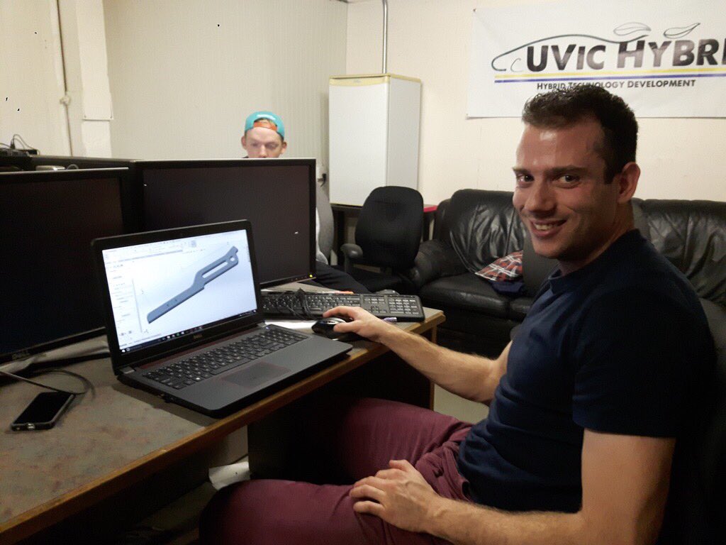 It's pedal box design time! #allinadayswork #uvic #formulahybrid