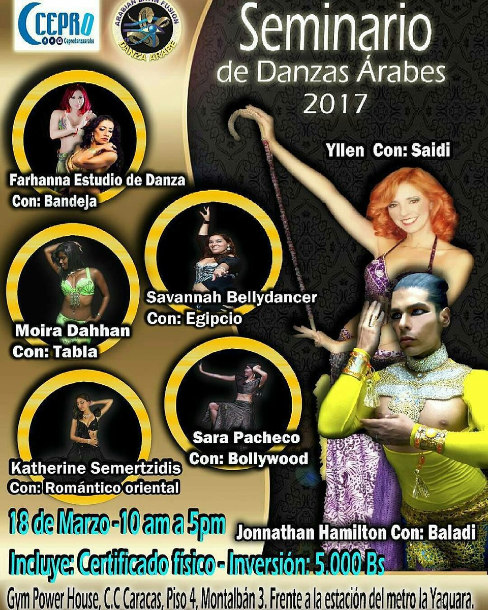 FaraonHoy's tweet photo. Seminario de Danzas Arabes 2017 @yllendiva  @MoiraBellydance @gerlynj @RosaBrembosNori @Savanita @attheneadance @Sarapsicodanza #caracas https://t.co/Wdr6fQanS7