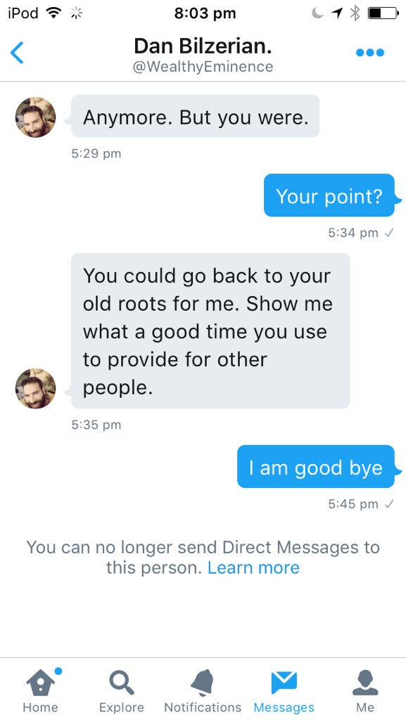 SexualFauxxx's tweet photo. Somebody doesn't take rejection very well. What a pity. https://t.co/zkoToRrTd3