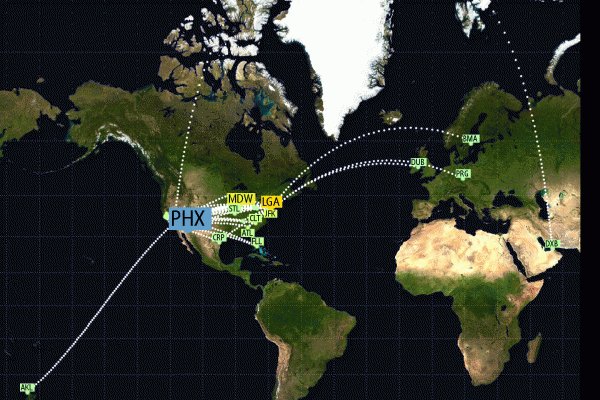 New destination on my #JetLovers flight map: PHX (Phoenix, United States) https://t.co/EBTBsamatg https://t