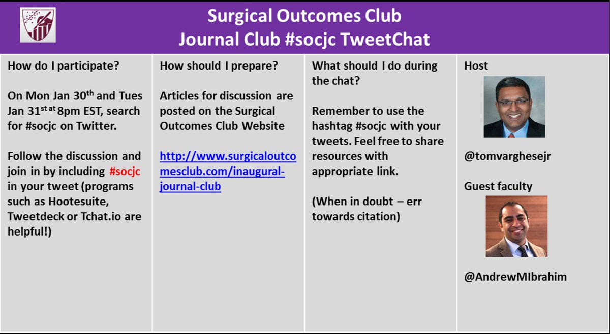 TomVargheseJr's tweet photo. Join us for Part 2 #socjc where we focus on solutions for design challenges in the OR. 8pm EST Tues Jan 31st

@SurgOutcomes https://t.co/y7ASzBkbAI