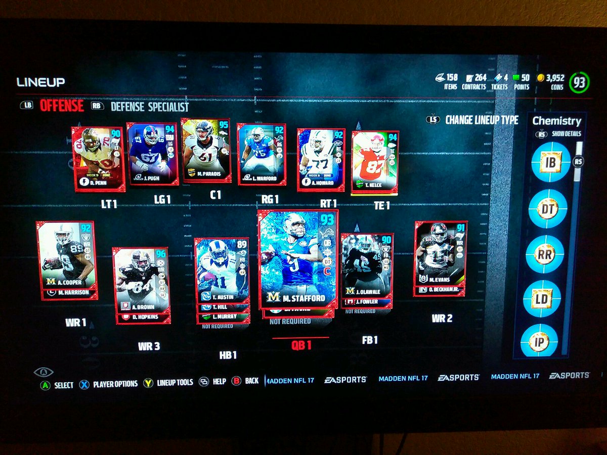 snagneto's tweet image. #FinalLineup @biglou_69 @freshout13 @james24849 #Madden17 #MUT17