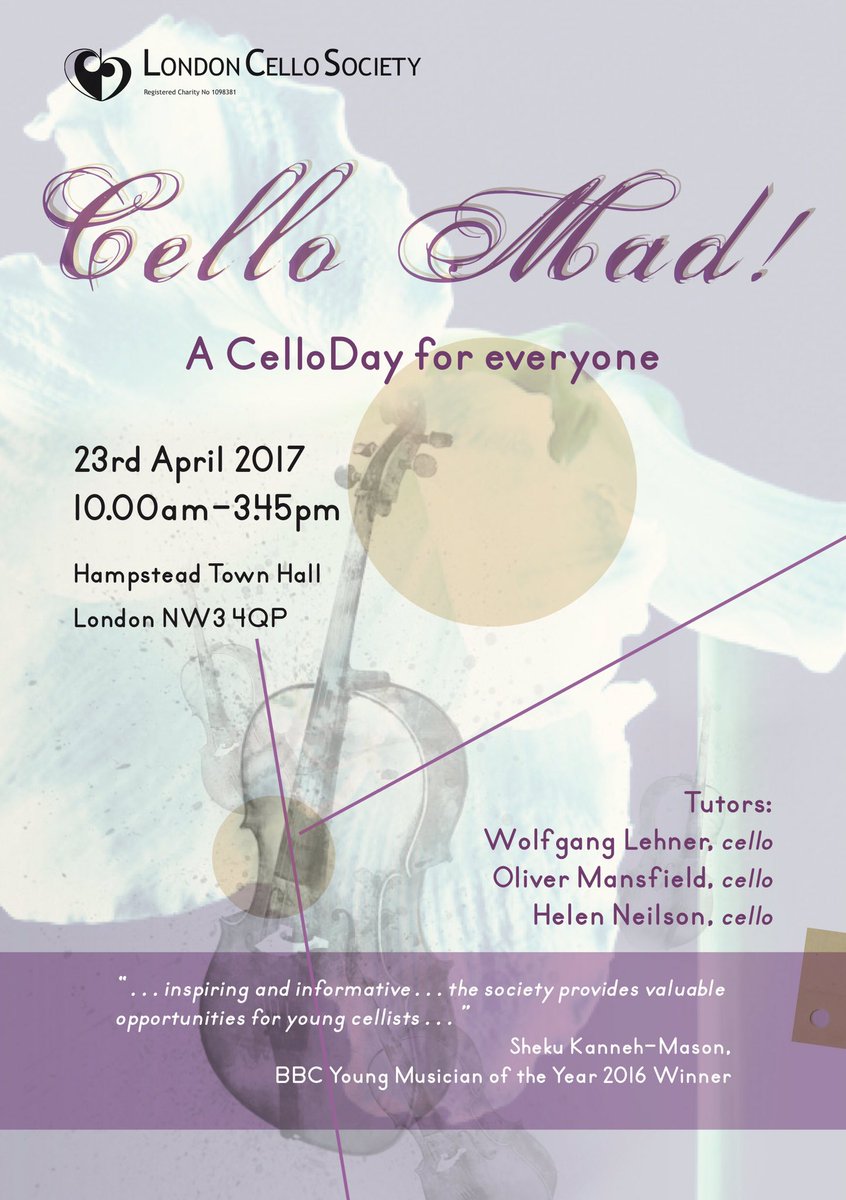 CelloClubUK's tweet photo. Booking opens tomorrow!!! 23rd April #CelloMad! #CelloClub #CelloDay #Cello #Cellists #Inspire #Create #music #passion #london #GreatBritain https://t.co/IxRM4Tk9iy