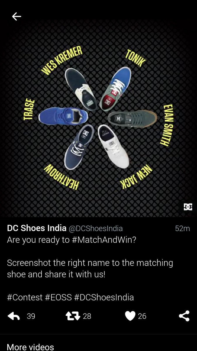 sidbansal22's tweet image. here's my screenshot. 
#MatchAndWin
#EOSS
#DCShoesIndia 
#Contest