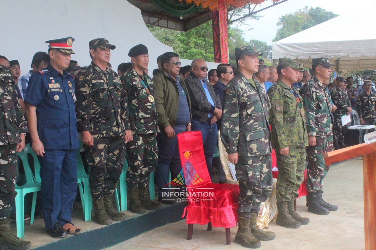 CMarawi's tweet photo. 103rd Infantry Brigade (Haribon) Change of Command Ceremony. #MG #MayGinhawa #MajulGandamra #MarawiCity https://t.co/nmDYXycXXb