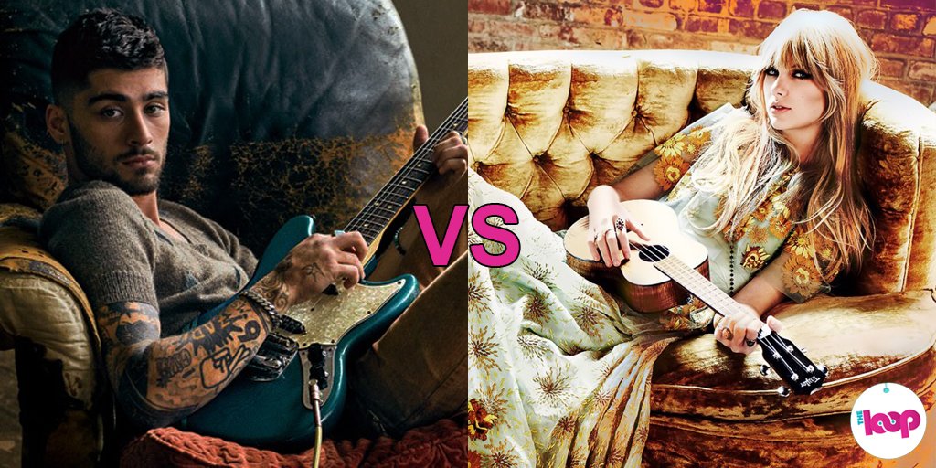 TheLoopAu's tweet photo. Team Zayn or Team TayTay?
Vote to see who closes the show tomorrow!
Hashtag your votes: #LoopOffZayn or #LoopOffTaylor https://t.co/QPdmXHsEXi