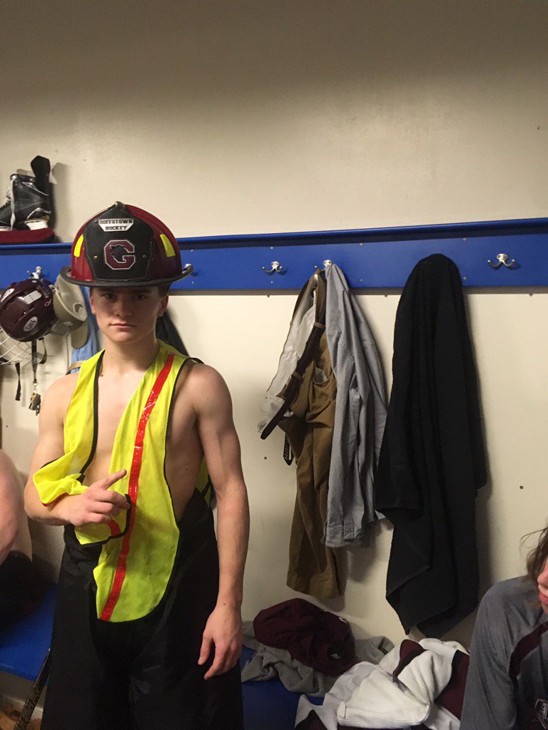 Tonight's player of the game Max Lajeunesse. Scored the game winner with 9 seconds left in regulation.