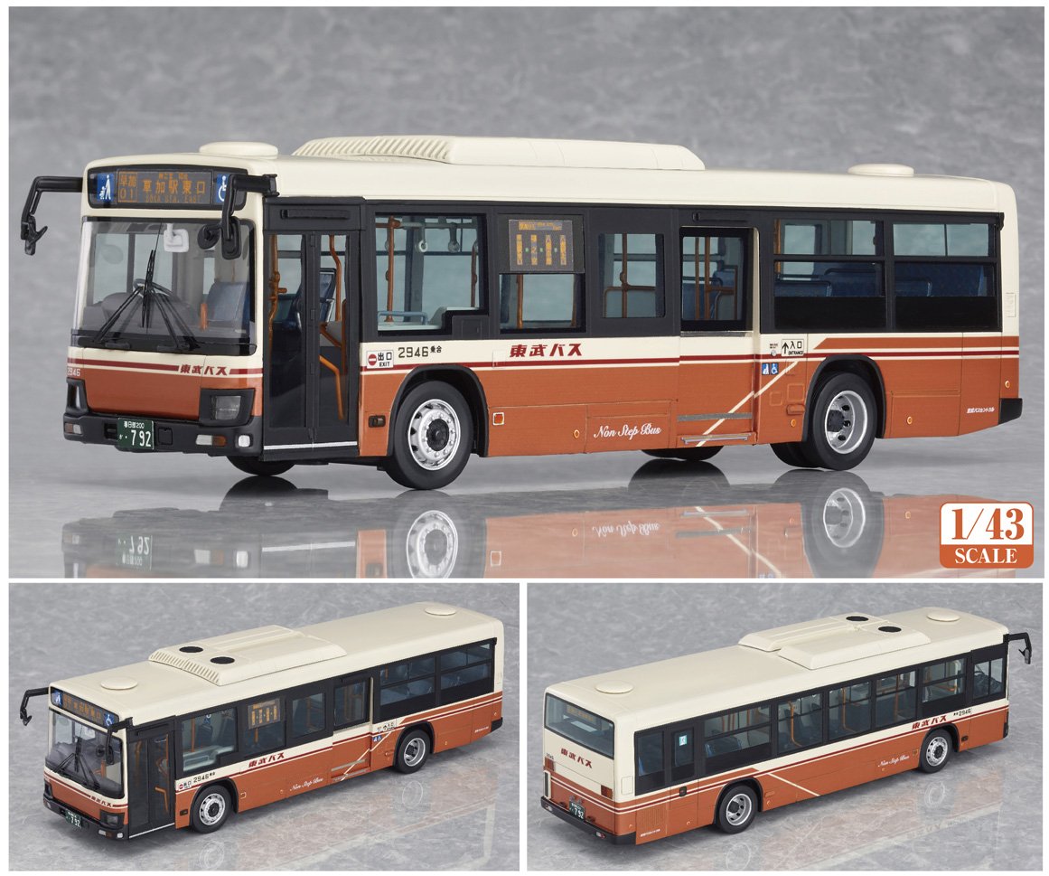 新製品「1/43 いすゞエルガ 東武バス」は、東武バスセントラル(株)八潮