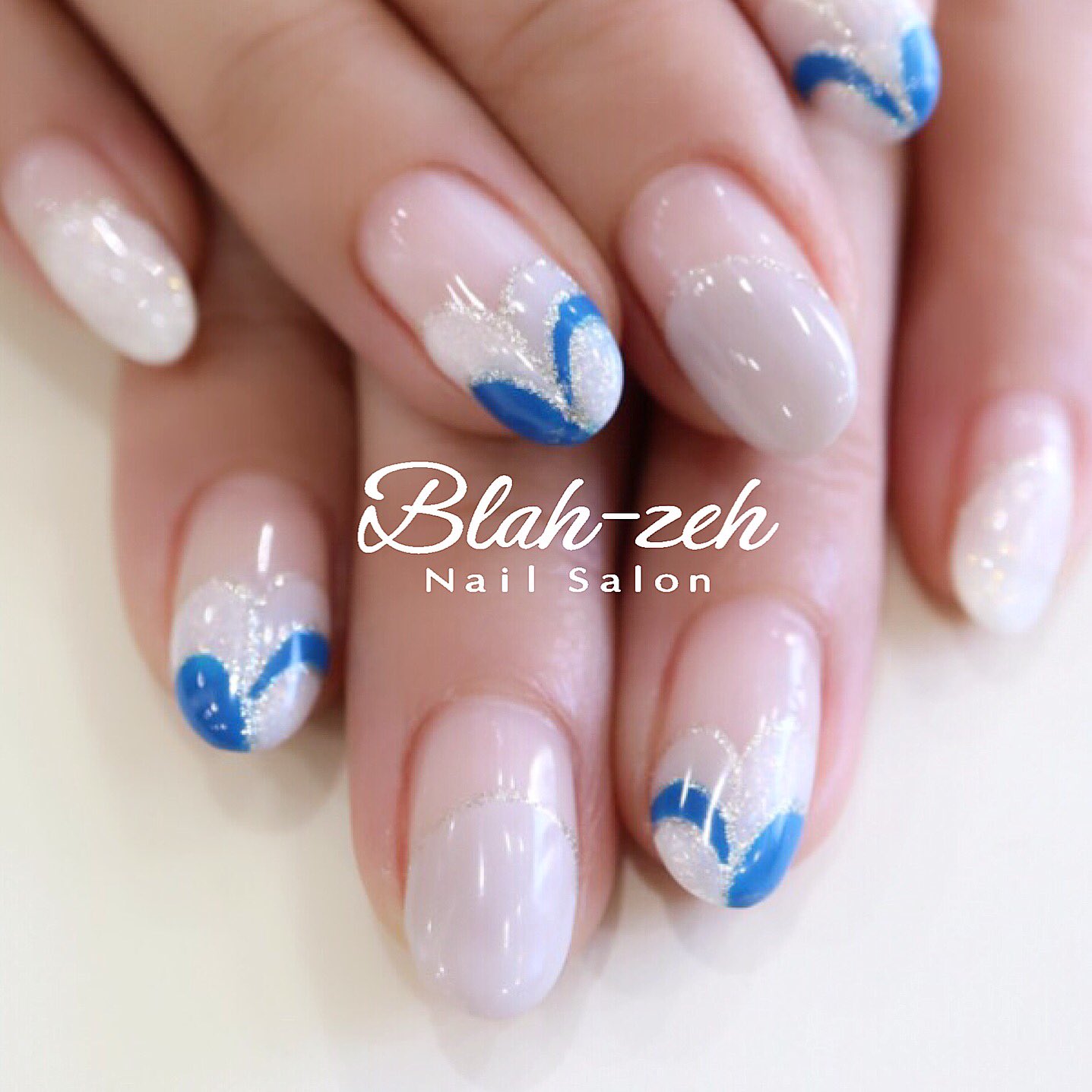 Blah Zeh Nail Salon School ハートプッチネイル 17春ネイル ハートネイル ハートフレンチネイル バレンタインネイル フレンチネイル オフィスネイル ノンサンディングジェル 錦糸町ネイル 錦糸町ネイルサロン 錦糸町ジェルネイル 錦糸町