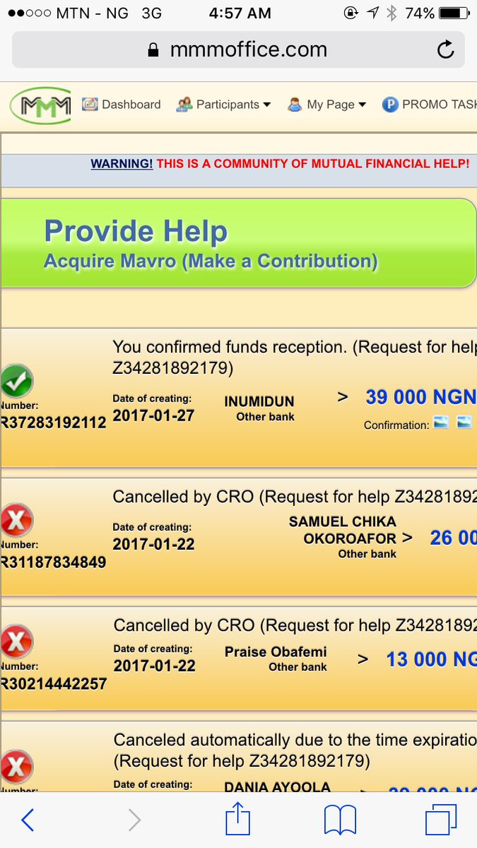 DjKhayslay's tweet photo. @MMMNigeriaHelp #mmmpays #mmmisback PO is back on Green. Was paid today n so were 3 of my downlines https://t.co/Qp2PAUSNaX