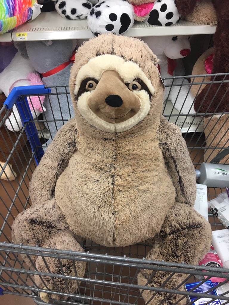walmart sloth stuffed animal valentine