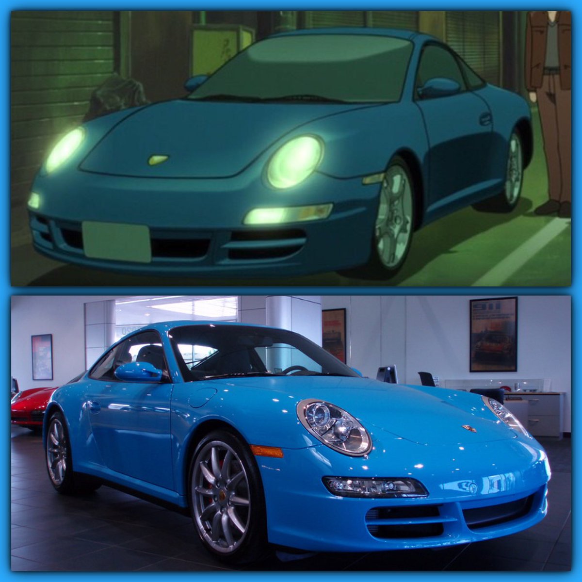 ゆとり ポンコツst アニメと車 Darker Than Black 霧原 未咲 ポルシェ カレラ911 Type997 ターコイズブルー ゆとり ポンコツst アニメと車 Darker Than Black 霧原 未咲 ポルシェ カレラ911 Type997 ターコイズブルー