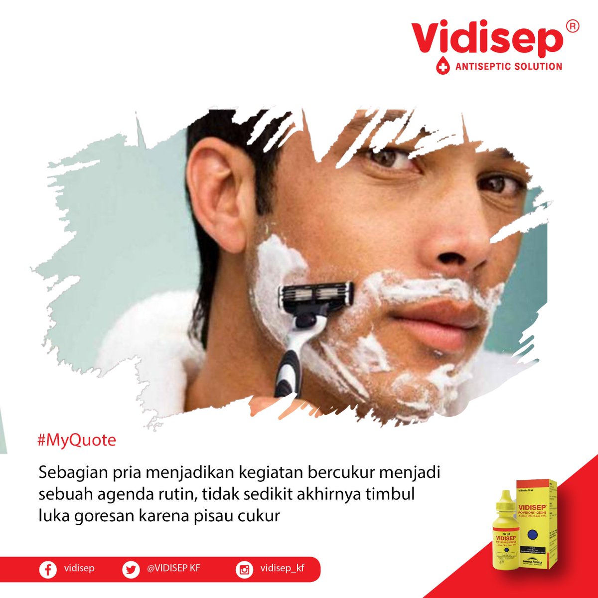 Vidisep_KF's tweet photo. Mencukur adalah satu metode menghilangkan rambut yg paling umum tetapi jk tdk menggunakan alat cukur yang berkualitas dapat menyebabkan luka https://t.co/tFRsIZK5Xi