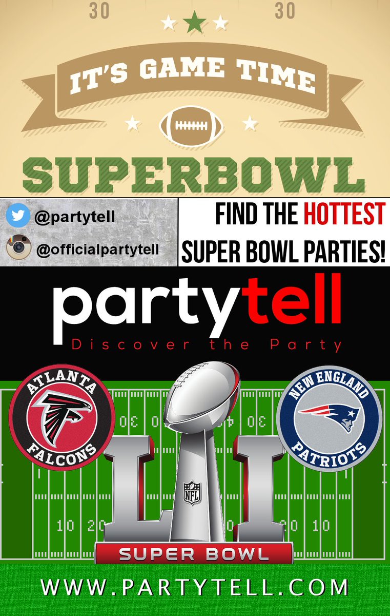 PartyTell's tweet photo. Who loves #football!? With the #SuperBowl around the corner, find all #nightlife #events taking place through the entire week on PartyTell® https://t.co/kQrD6RkSl4