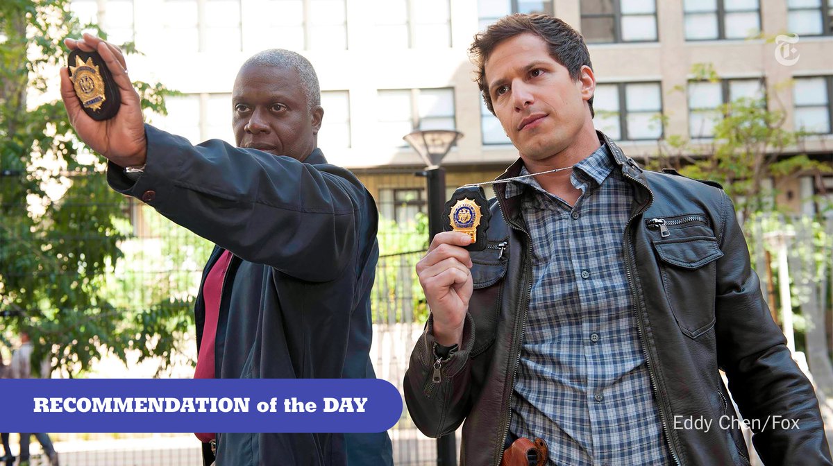 nytimes's tweet photo. The daffy happiness of “Brooklyn Nine-Nine” can cheer a grumpy grouch, comfort the lovelorn and soothe the anxious https://t.co/C5gED2oJ5y https://t.co/6pW8c2jRCE