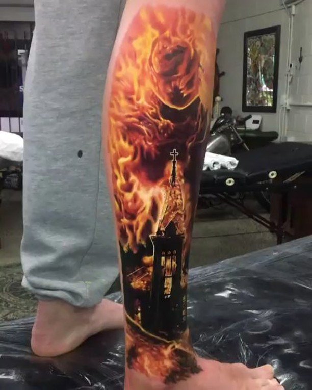 Top More Than 61 Burning Ship Tattoo - In.cdgdbentre