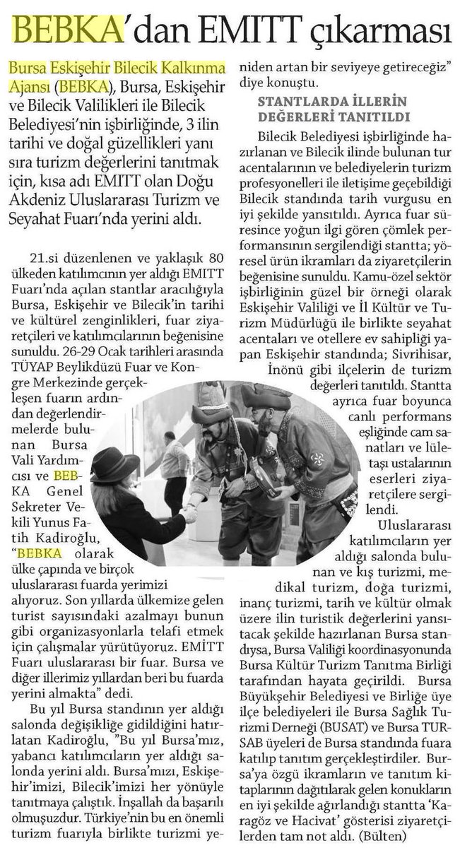 TCBEBKA's tweet photo. "BEBKA'dan EMITT Çıkarması" #BasındaBEBKA #Emitt2017 https://t.co/s3RdISsH8J