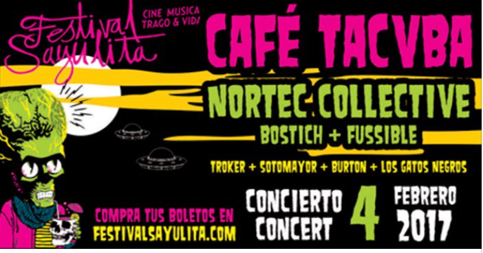 vallartaesmusic's tweet photo. Boletos para el concierto de Café Tacvba en @SayulitaFest #Sayulita #RivieraNayarit https://t.co/669f5IKupN https://t.co/vFD3M3AqrI