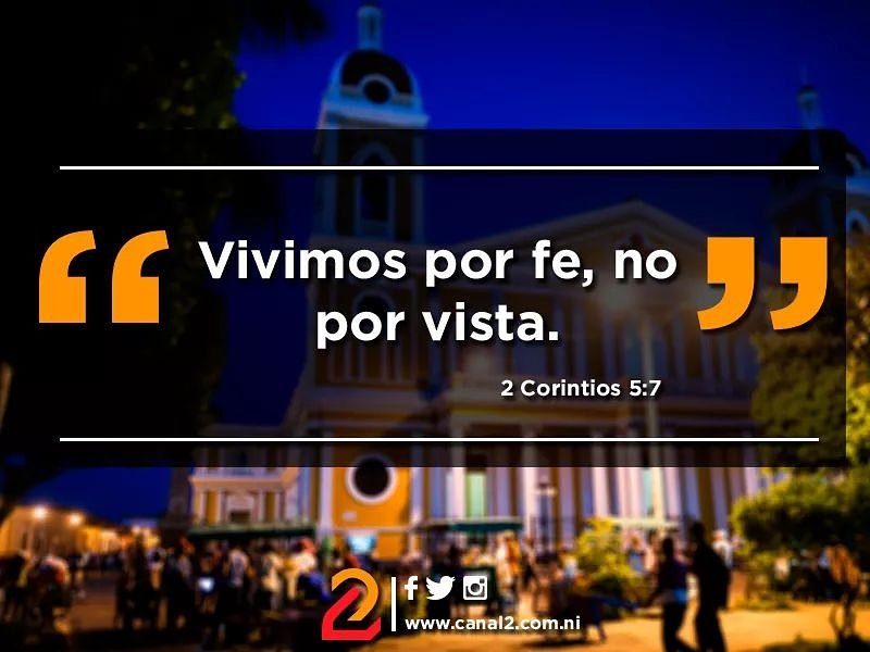 Buenas noches! Vivimos por fe!