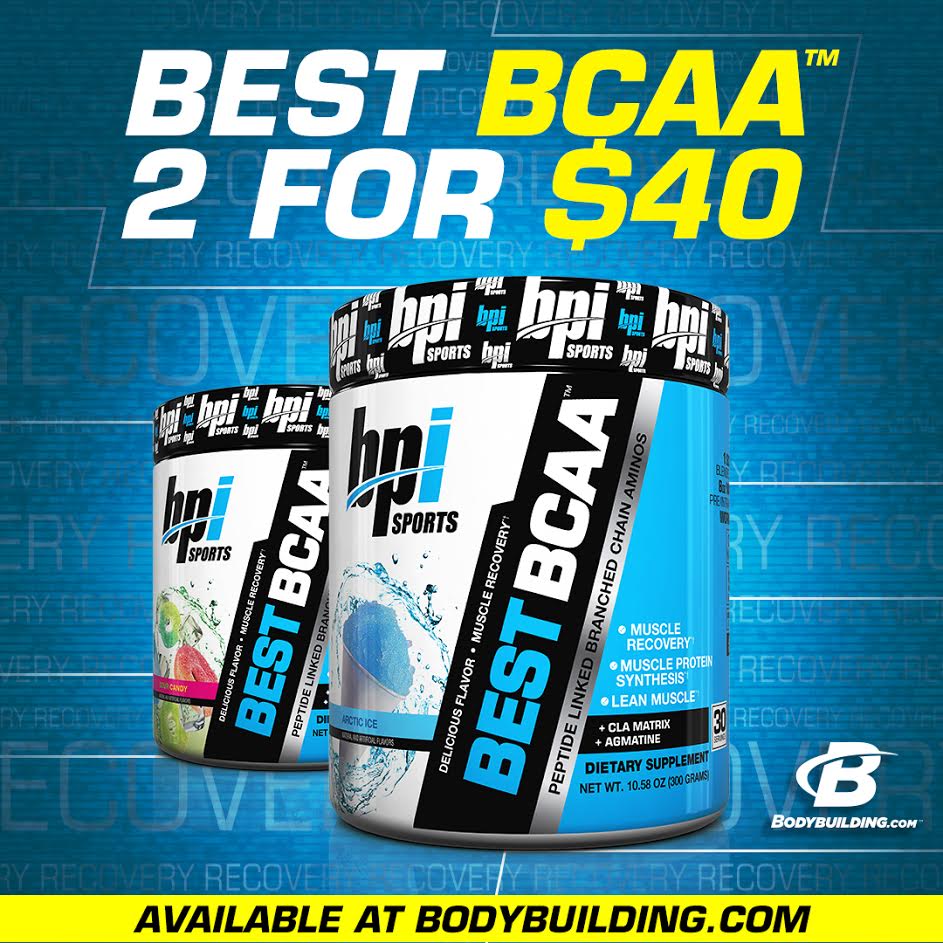 TheFugitive13's tweet photo. #Bodybuildingcom has an awesome deal going on right now, buy two #BestBCAA for $40! #bpisports #teambpi #bcaa #recovery #bpidemorep https://t.co/tVFa9OyPAa