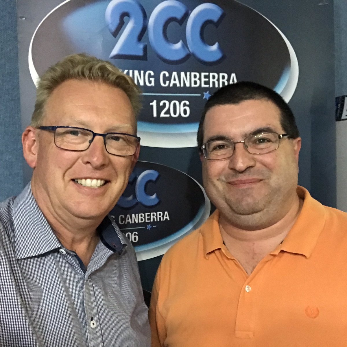 markparton's tweet photo. Back at my former workplace talking petrol prices and greyhound racing with @CJCau @2CC #canberra https://t.co/yHzQGC0N69