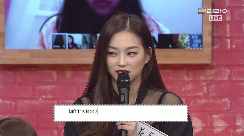 Witch_zArd_i's tweet photo. Her eyes lol #CLC #CLC_ASC https://t.co/g07TT010pk