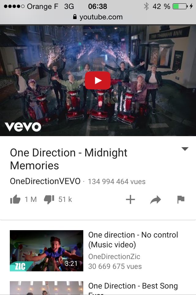 1D_NewsFR's tweet photo. Aujourd'hui c'est l'anniversaire du clip de Midnight Memories. Happy 3 years !! 🎤🎬 #3YearsOfMidnightMemories 🎉 https://t.co/JjIBTiNmxw