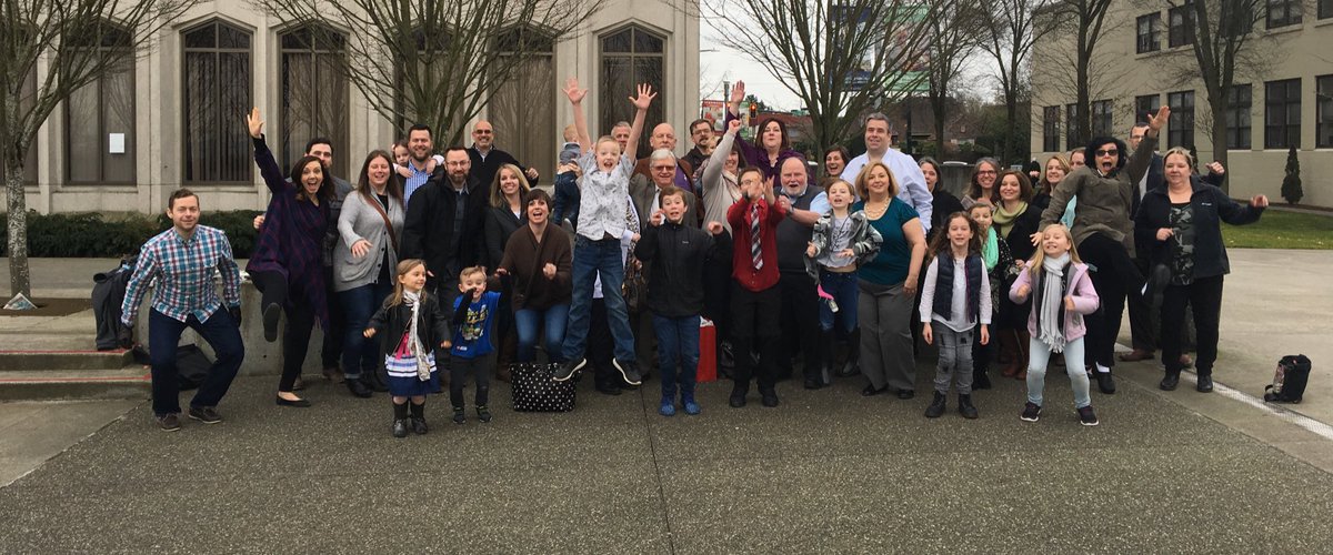 ima_defender's tweet photo. Adoption #264! Today we were honored to help the boy in red find Permanence through #adoption. Goodbye #fostercare, hello #permanence. https://t.co/GWafq27qj5