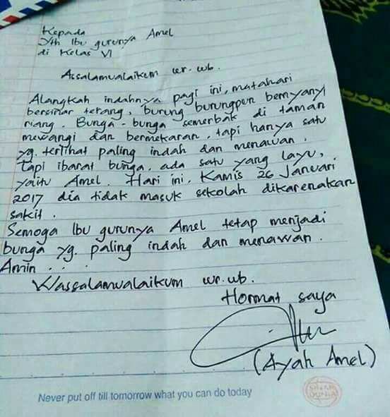 Terlalu Romantis Surat Izin Sakit Jadi Tertawaan Netizen