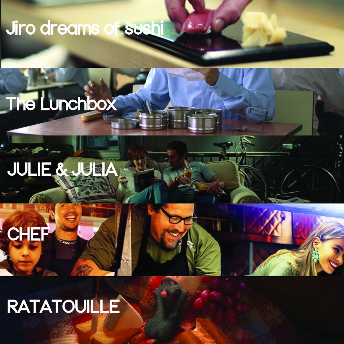 CrunchDoha's tweet image. 5 films recommended by Crunch for our #FoodEnthusiasts 
What's your recommendation?
#Foodies #Foodlovers #Health #Nutrition #Fitforlife