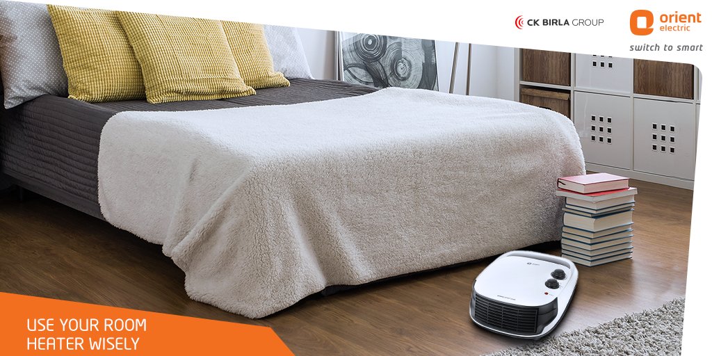 orient_electric's tweet photo. Remember to switch off your #roomheater when you're out. It will help you save energy bills & the room won't be overheated. #SmartLifeHacks https://t.co/jEr7PFwNy7