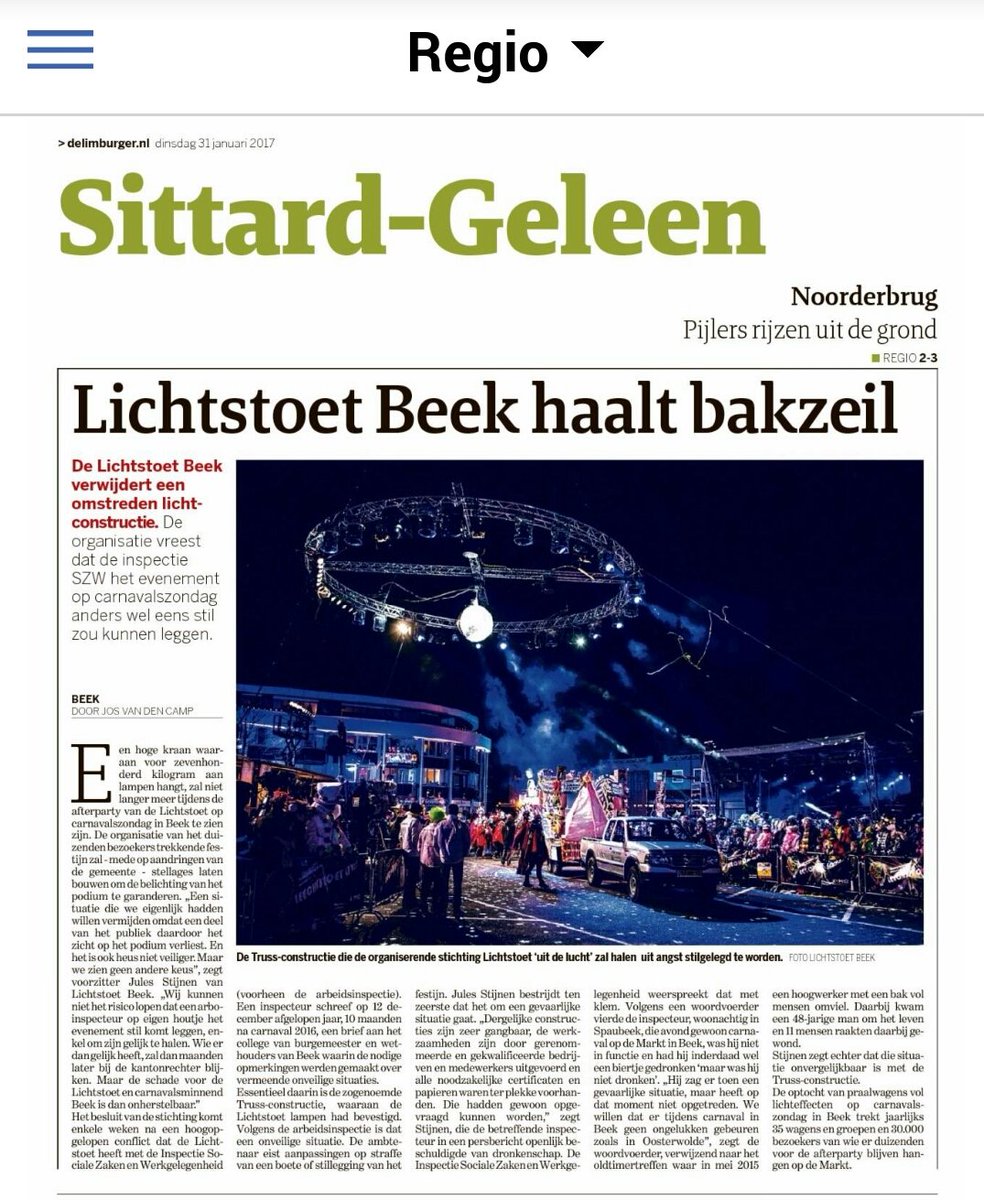LichtstoetBeek's tweet photo. Het verhaal klopt, de kop is overtrokken! @delimburger @LichtstoetBeek @BelevendBeek @GemBeek https://t.co/mm4E8YP8zd