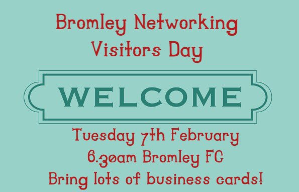 BNI_Keane's tweet image. Don't miss #networking with many trusted friendly #Bromley businesses, all welcome on Tues 07/02 bring lots of #business cards! #beckbromfl
