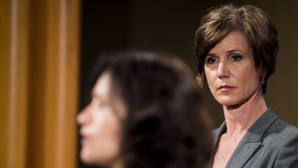 DNC blasts "tyrannical" Trump for firing acting AG Sally Yates hill.cm/PZNg0dg