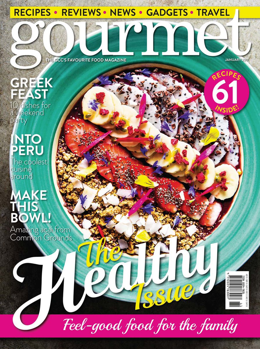gourmetuae's tweet photo. Today is the last chance to get our amazing January issue of gourmet - full of mouthwatering healthy recipes. https://t.co/7gSyyzWGQ3