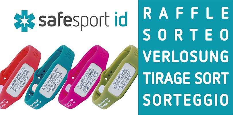 Sorteamos 1 pulseras identificativas Safesport ID con tus datos vitales. Entra y gana en bit.ly/2kc5QxZ