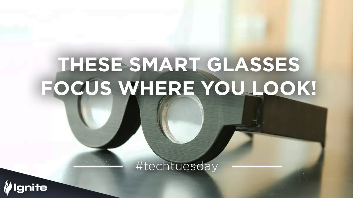 UKIgnite's tweet photo. These smart glasses focus where you look using liquid lenses! https://t.co/pBE9pYpEnT #tech #lovewhatyoudo #smarttech https://t.co/xyjDlCgn0Z