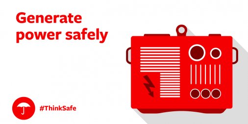 ReyInsurance's tweet photo. Power outage? Share these tips on generator safety to help keep everyone safer. https://t.co/2ay5r5EevG #ThinkSafe https://t.co/AMXP3xDjZ8