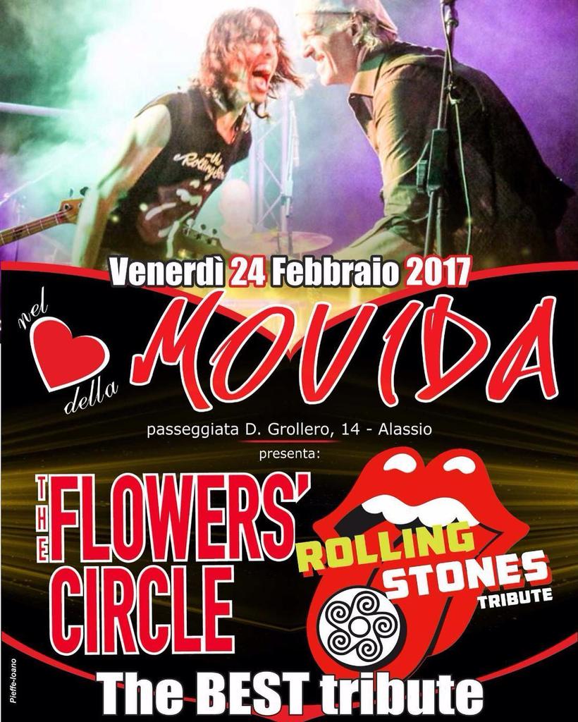 FlowersCircle's tweet photo. Vi aspettiamo ad Alassio! #rollingstones #tribute #mickjagger #keithrichards #rock #rocknr… https://t.co/hCfhV9W3qW https://t.co/960gTPsZVK