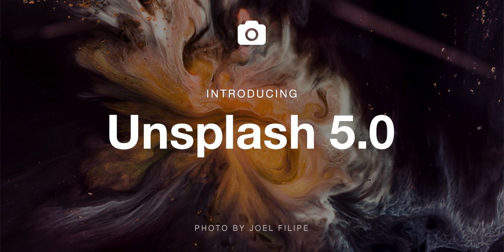 unsplash's tweet image. It's faster.
It's better.
It's Unsplash 5.0
✅ 1 billion photoviews/month
✅ 3 downloads/sec
✅ 1 groovy community
medium.com/unsplash-unfil…