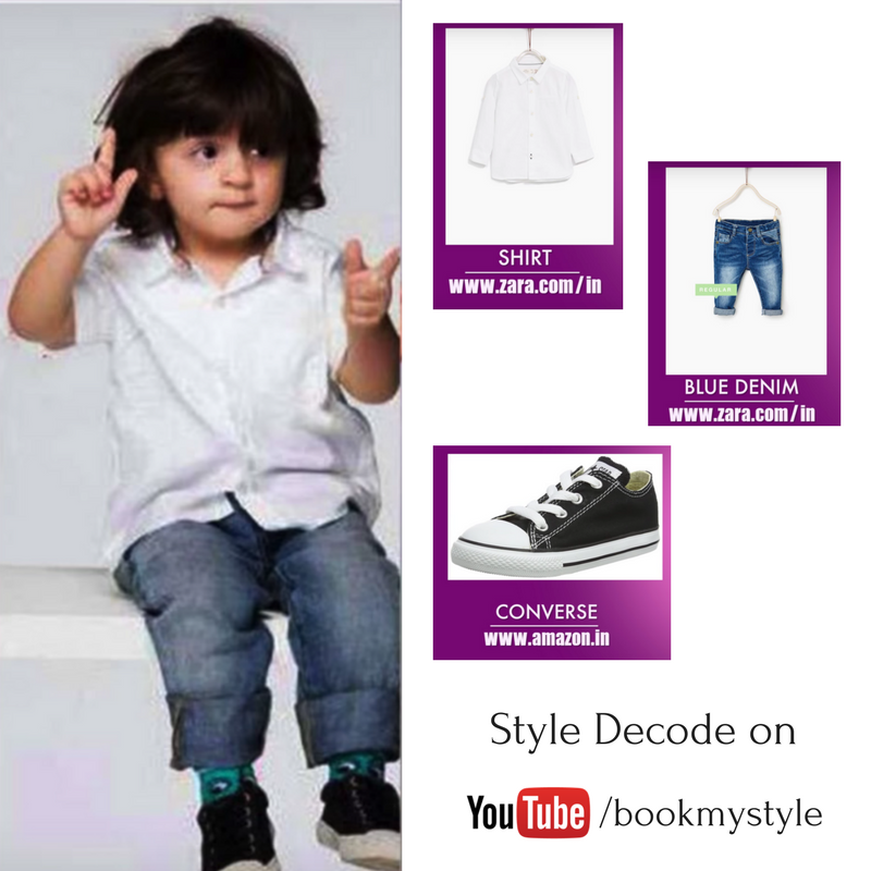 bookmystyle's tweet photo. He’s cute, adorable and fashion! We decode #AbRamKhan’s style.
Watch: https://t.co/BRBiA70e8I #ShahRukhKhan #CelebDecode @iamsrk https://t.co/S9AvzgRmkf