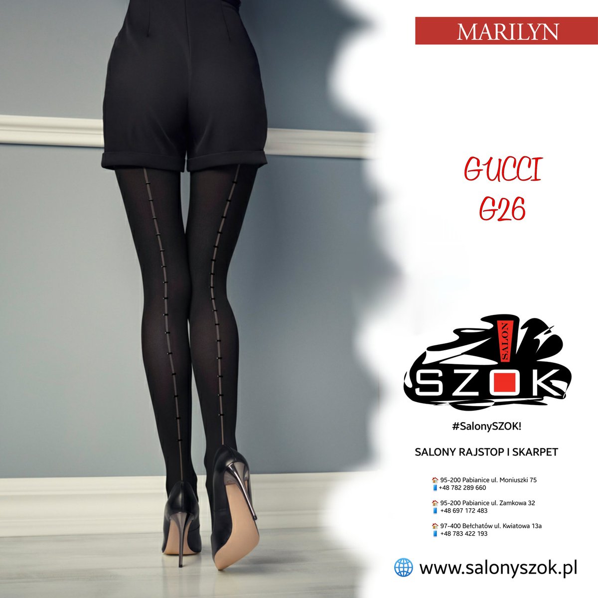 SalonySZOK's tweet photo. 🔴 Niezwykle #seksowne #rajstopy #biodrówki #Gucci NO.G26 zdobione zmysłowym szwem projektu #PatriziaGucci od #Marilyn ➡ #SalonySZOK!👣 💎💯♨ https://t.co/v24enEKXXV