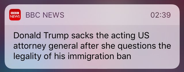 "Sack Sally Yates for being unloyal... disloyal."