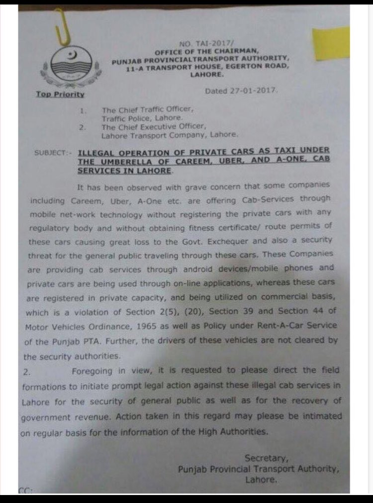 shazbkhanzdaGEO's tweet photo. So the Punjab Govt didnt even know before that mobile app companies use private cars as cab.So they were unaware abt the concept.Very smart https://t.co/gGTaIV1xnE