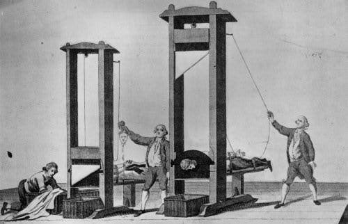 RealMrGuilotine's tweet photo. The first guillotining occurred on April 26, 1792
#GuillotineMoments https://t.co/HiYH4t4ilI